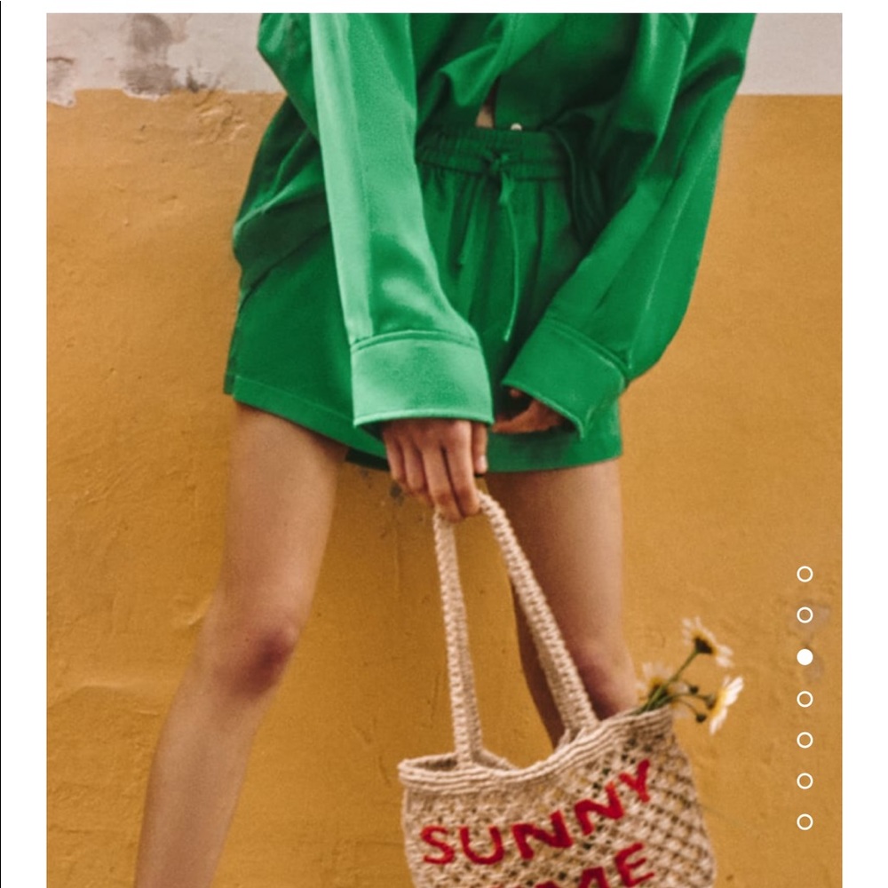COPY - Zara satin effect shorts